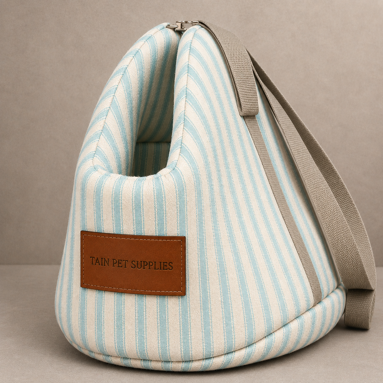 TAIN PET SUPPLIES Luxury Pet Carrier Bag Mint Stripe