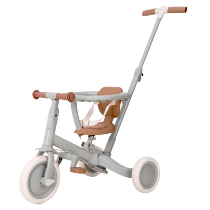Little Dutch Kids Tricycle Green with Push Handle
