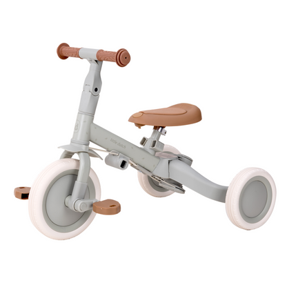 Little Dutch Kids Tricycle Green with Push Handle